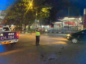 Satlantas Polres Bone Laksanakan Blue Light Patrol, Ini Tujuannya