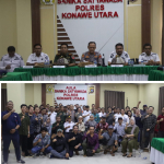 Bersama Sekda dan Dandim 1430, Kapolres Konut Mediasi Pertemuan Masyarakat Langgikima dan Perusahaan