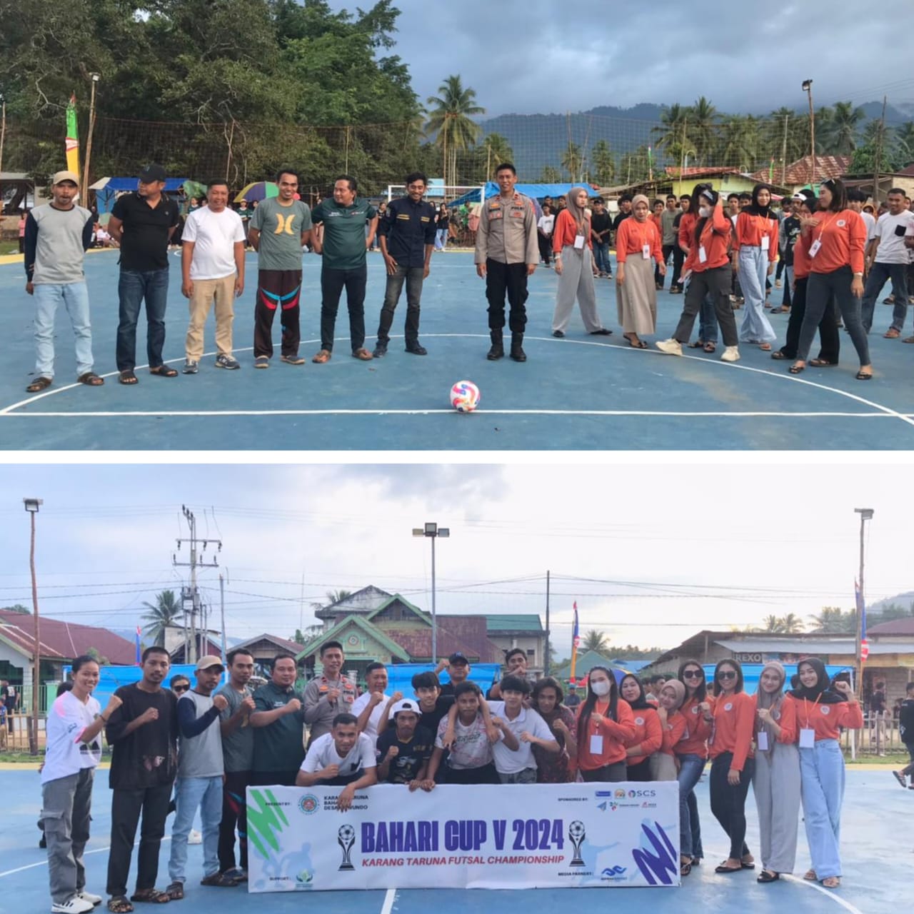 Pemerintah Desa Mowundo  buka Secara Resmi Tournamen Futsal Karang Taruna Bahari Cup 5