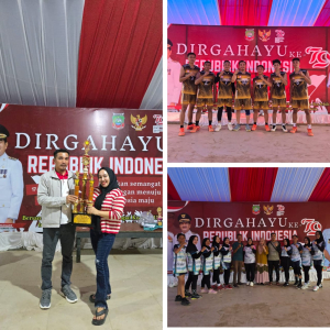 Desa bandaeha keluar sebagai juara umum di turnamen Porseni tingkat Kec Molawe dalam rangka memperingati HUT RI ke 79 Th