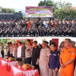 Operasi Mantap Praja Anoa-2024, Polres Konawe Utara Gelar Simulasi Sispamkota Kesiapan Pengamanan Pilkada Serentak Tahun 2024