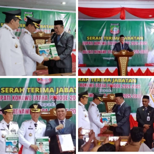 Sertijab Bupati Konawe Utara H.Ikbar, Dan Wakil Bupati Konawe Utara H. Abuhaera : Ini Pesan H.Ruksamin