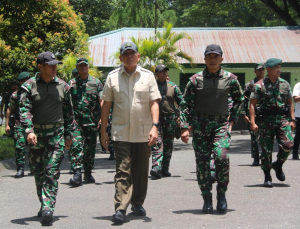 Menhan RI Kunjungi Batalyon Infanteri 751/VJS