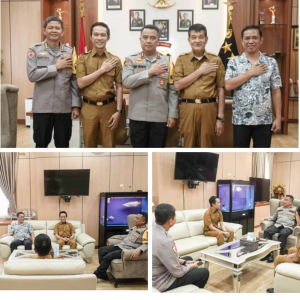 Silaturahmi Ke Polda Sultra, Bupati dan Wabup Konawe Utara Bahas Keamanan dan Ketertiban Wilayah