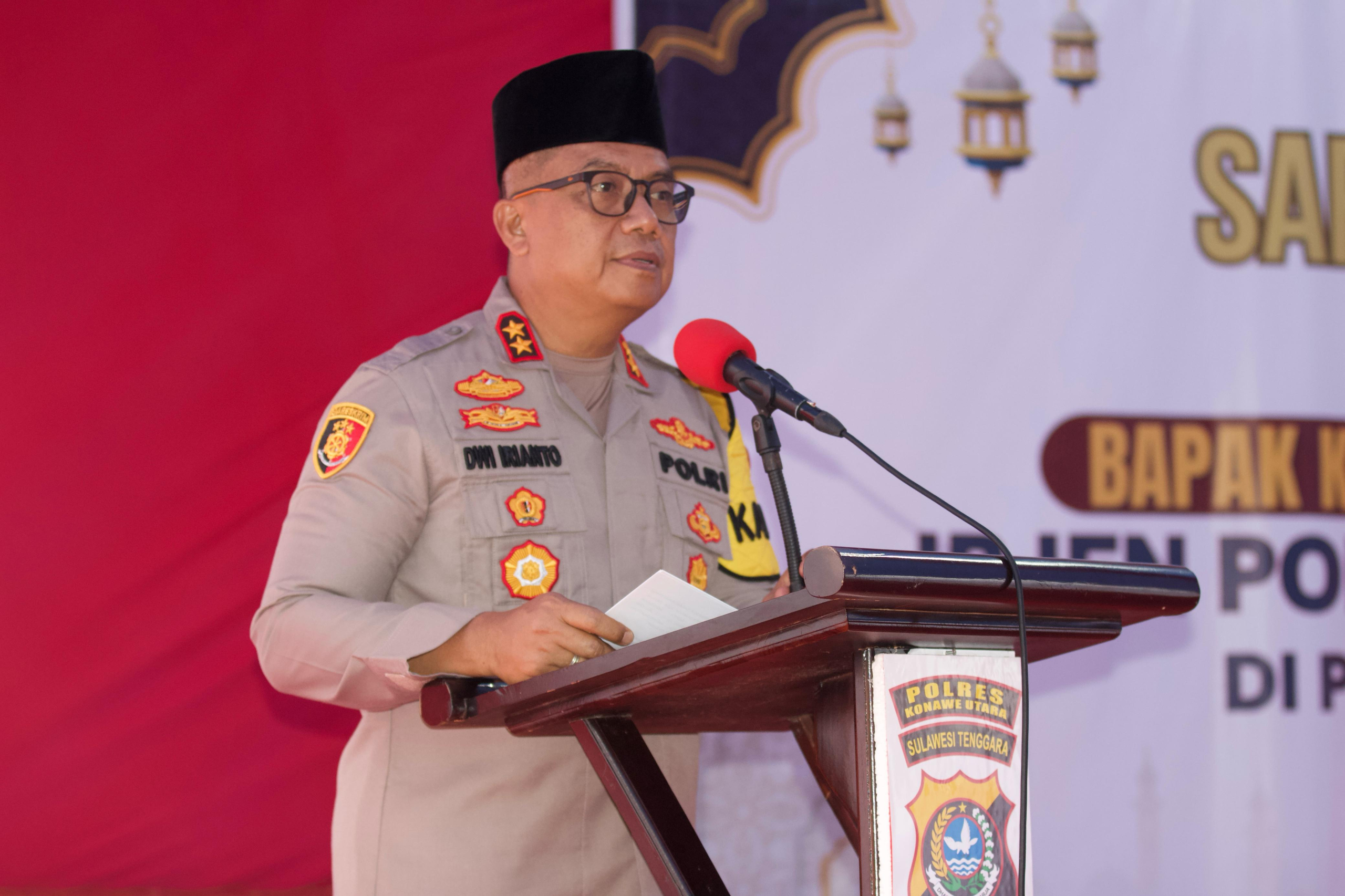 Kapolda Sultra Gelar Safari Ramadhan di Konawe Utara, Ajak Pererat Ukhuwah Islamiyah