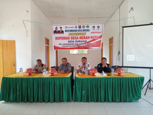 Musyawarah Khusus Pembentukan Koperasi Merah Putih Digelar di Desa Duriaasi, Kecamatan Wonggeduku
