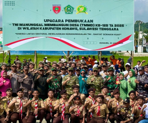 TMMD Konawe Dimulai: Sinergi Pembangunan Fisik dan Nonfisik di Pelosok