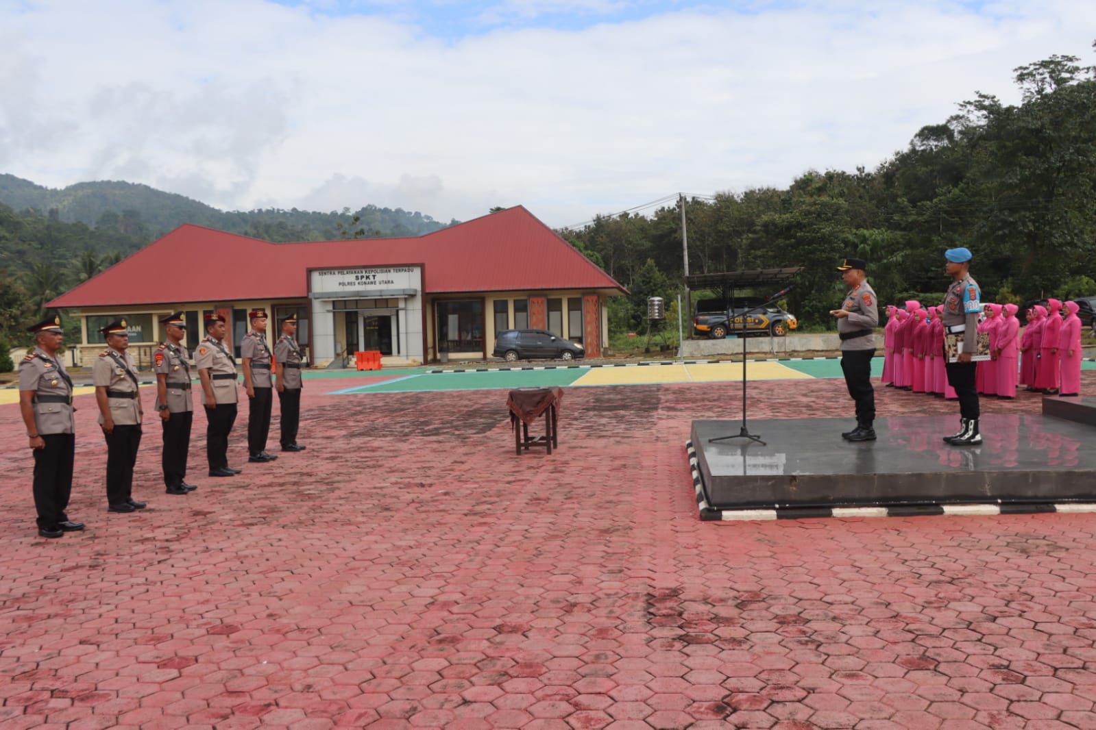 Kapolres Konawe Utara Pimpin Upacara Pelantikan dan Sertijab 4 Pejabat Utama