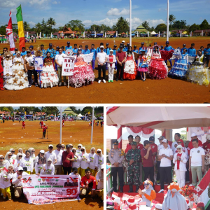 Menampilkan Fashion Show Yang Unik Di Pembukaan Porseni Tingkat Kec Langgikima , SMP 1 Langgikima Diminta Tampil Pada Upacara HUT di Kabupaten Konut 