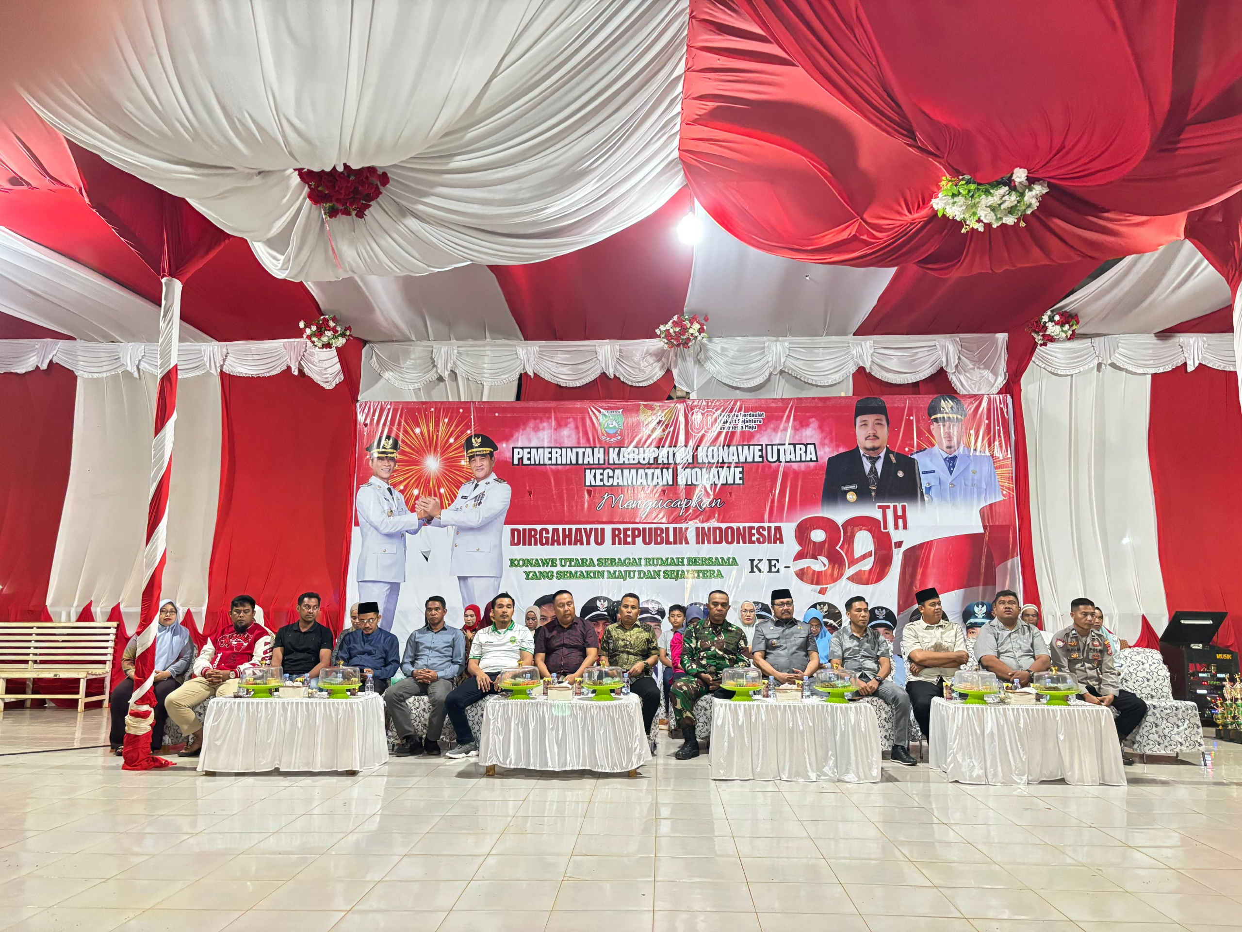 Sekda Konawe Utara Resmi Tutup Porseni Tingkat Kecamatan Molawe Dalam Acara Ramah Tamah