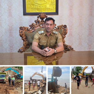 Kepala Desa Mandiodo Apresiasi Bantuan Perusahaan Di Blok Mandiodo Dalam Pencegahan Abrasi Pantai