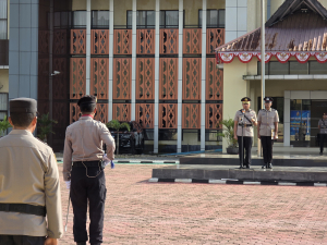 Kapolres Konawe Utara Pimpin UpacaraPeringatan Hari Juang Polri Tahun 2025