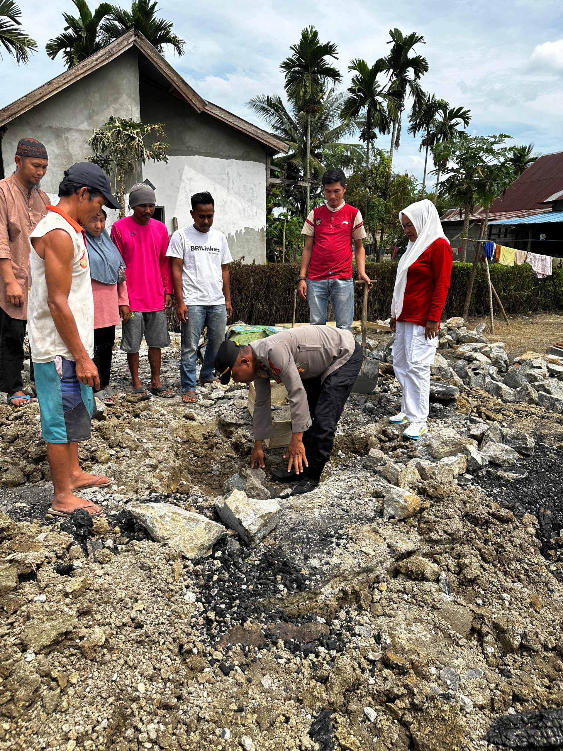 Bantuan Mengalir, Rumah Korban Kebakaran di Lalohao Konawe Mulai Dibangun