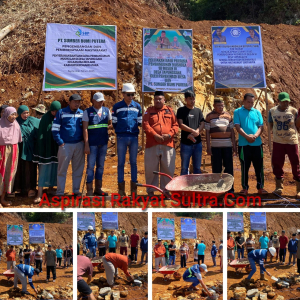 PT Sumber Bumi Putra (SBP) dan Pemerintah Desa Tapunggaya Lakukan Peletakan Batu Pertama Pembangunan Mushola di Dusun 3