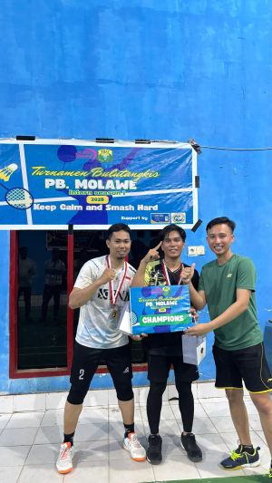 Pertandingan Bulutangkis PB. Molawe Konawe Utara Interen Season 1 2025