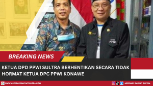 Ketua DPD PPWI Sultra Berhentikan secara Tidak Hormat Ketua DPC PPWI Konawe