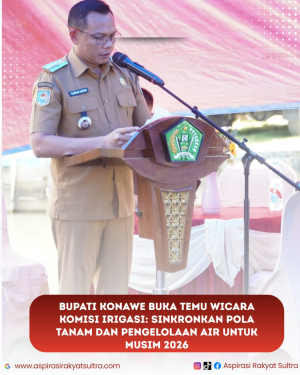 Bupati Konawe Buka Temu Wicara Komisi Irigasi: Sinkronkan Pola Tanam dan Pengelolaan Air untuk Musim 2026