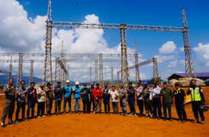 Wakil Bupati Konawe Utara Tinjau Pembangunan GITET 275/150 Kv di desa Molore