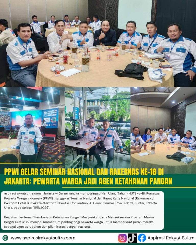 PPWI Gelar Seminar Nasional dan Rakernas ke-18 di Jakarta: Pewarta Warga Jadi Agen Ketahanan Pangan