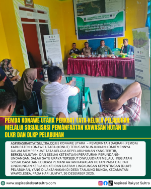 Pemda Konawe Utara Perkuat Tata Kelola Pelabuhan melalui Sosialisasi Pemanfaatan Kawasan Hutan di DLKr dan DLKp Pelabuhan