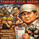 Jelang Kunjungan Presiden ke Sultra, PPWI Desak Prabowo Evaluasi Total Satgas PKH dan Aparat Penegak Hukum