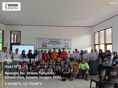 PT. BKM Gelar “Safety Goes To School”, Edukasi Personal Hygiene bagi Siswa SMKN 1 Konawe Utara