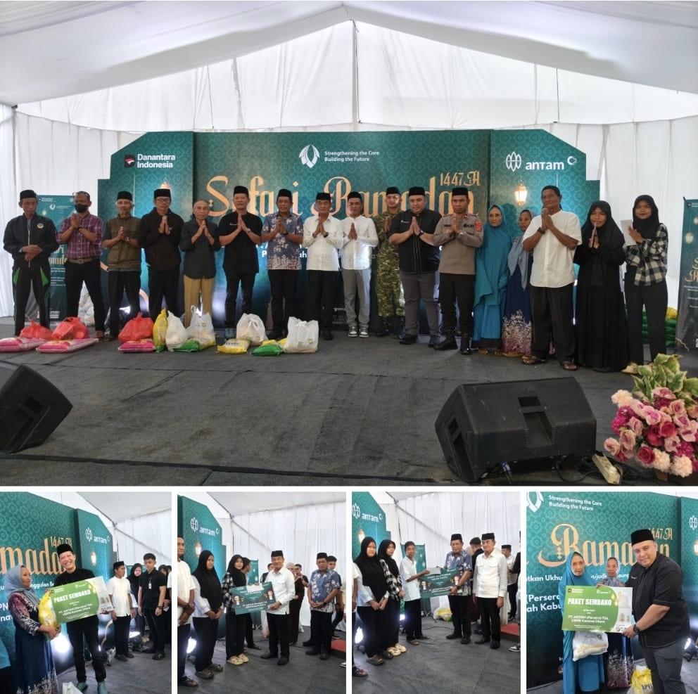 Sinergi Pemprov Sultra, Pemda Konawe Utara dan PT Antam UBPN Konut Gelar Safari Ramadan di Kecamatan Molawe