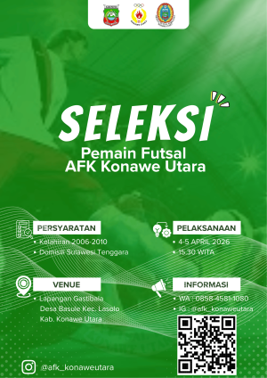 Persiapan Porprov Sultra: Seleksi Futsal Konut Segera Dimulai, Talenta Lokal Jadi Sorotan