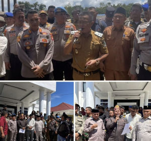 Ratusan warga masyarakat Routa yang tergabung dalam konsorsium masyarakat pribumi Routa Konawe mepokoaso Dukung investasi PT SCM, DPRD dan Pemda Beri dukungan