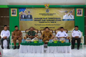 Wakil Bupati Konawe Utara Buka Bimtek Manasik Haji Terintegrasi Tingkat Kabupaten Tahun 1447 H/2026 M