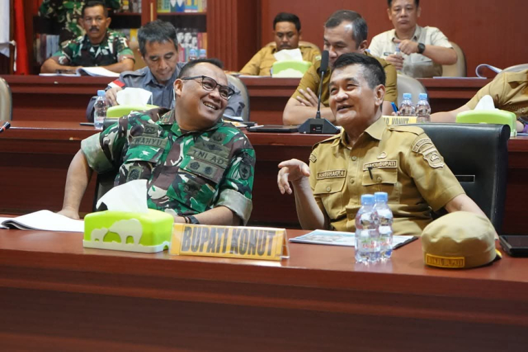 Wakil Bupati Konawe Utara Hadiri Rapat Persiapan TMMD Reguler ke-128 di Korem 143/Halu Oleo