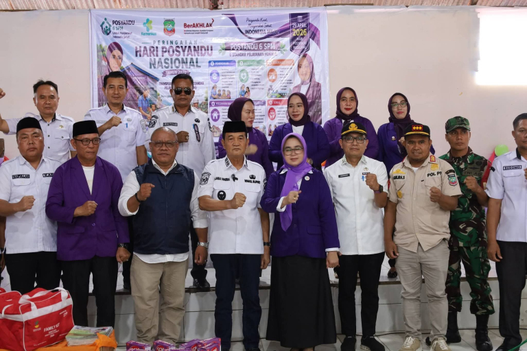 Pemda Konawe Utara Launching Hari Posyandu Nasional, Perkuat Pelayanan Kesehatan Masyarakat