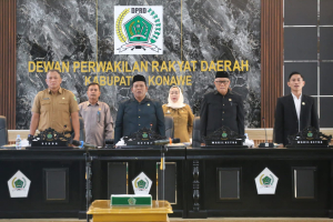 DPRD Konawe Menyampaikan Laporan Pertanggung JawabaN ( LKPJ) Tahun Anggaran 2025 Dalam Rapat Paripurna