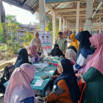 Puskesmas wonggeduku barat untuk pertama kalinya melakukan pemeriksaan kesehatan gratis sesuai surat edaran kementerian(kemenkes)