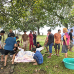 Penuh Kepedulian di Hari Raya Idul Adha, Warga Desa Mowundo Apresiasi Bantuan Sapi Qurban dari Perusahaan dan Syahbandar Molawe