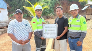 PT. Bumi Konawe Minerina Bangun Infrastruktur Drainase di Desa Tapunggaya