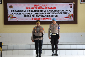 Kapolres Konawe Pimpin Sertijab Sejumlah Pejabat Utama, Wujud Penyegaran Organisasi dan Peningkatan Pelayanan Publik