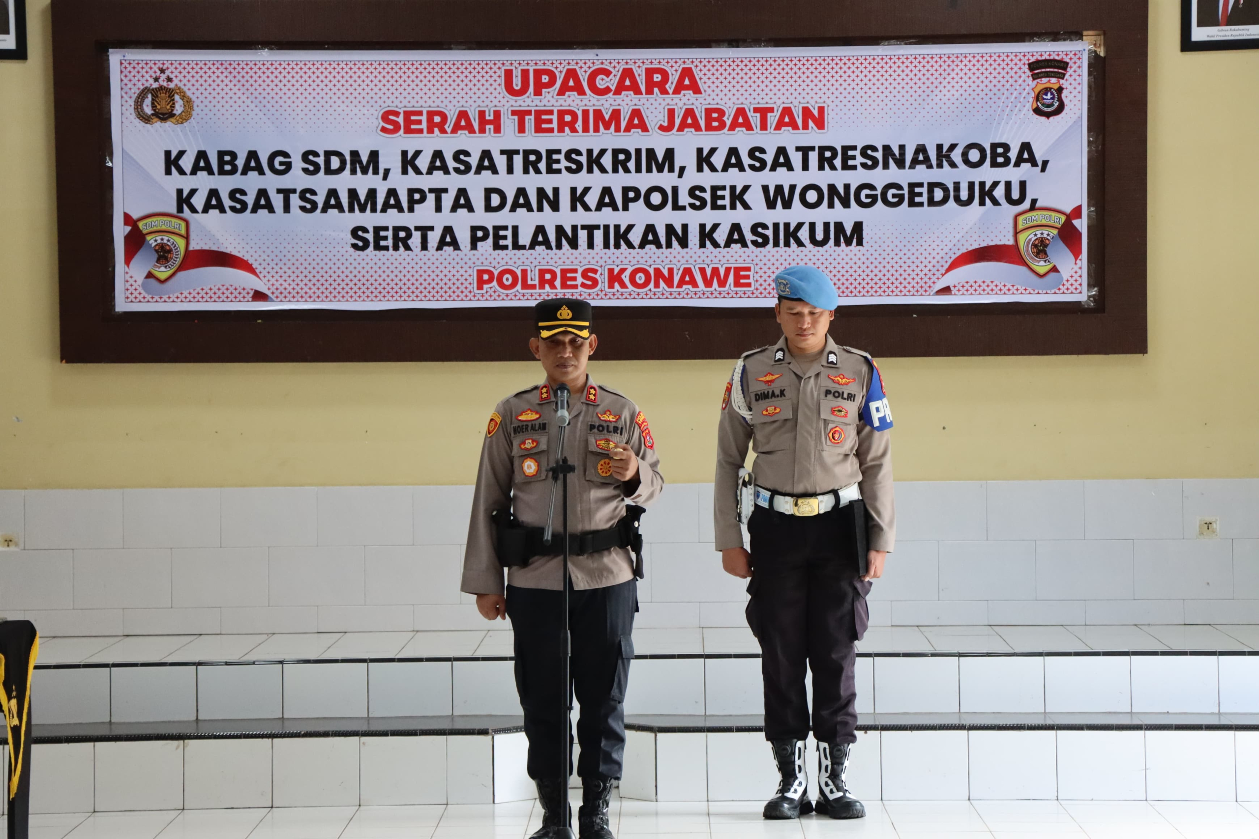 Kapolres Konawe Pimpin Sertijab Sejumlah Pejabat Utama, Wujud Penyegaran Organisasi dan Peningkatan Pelayanan Publik