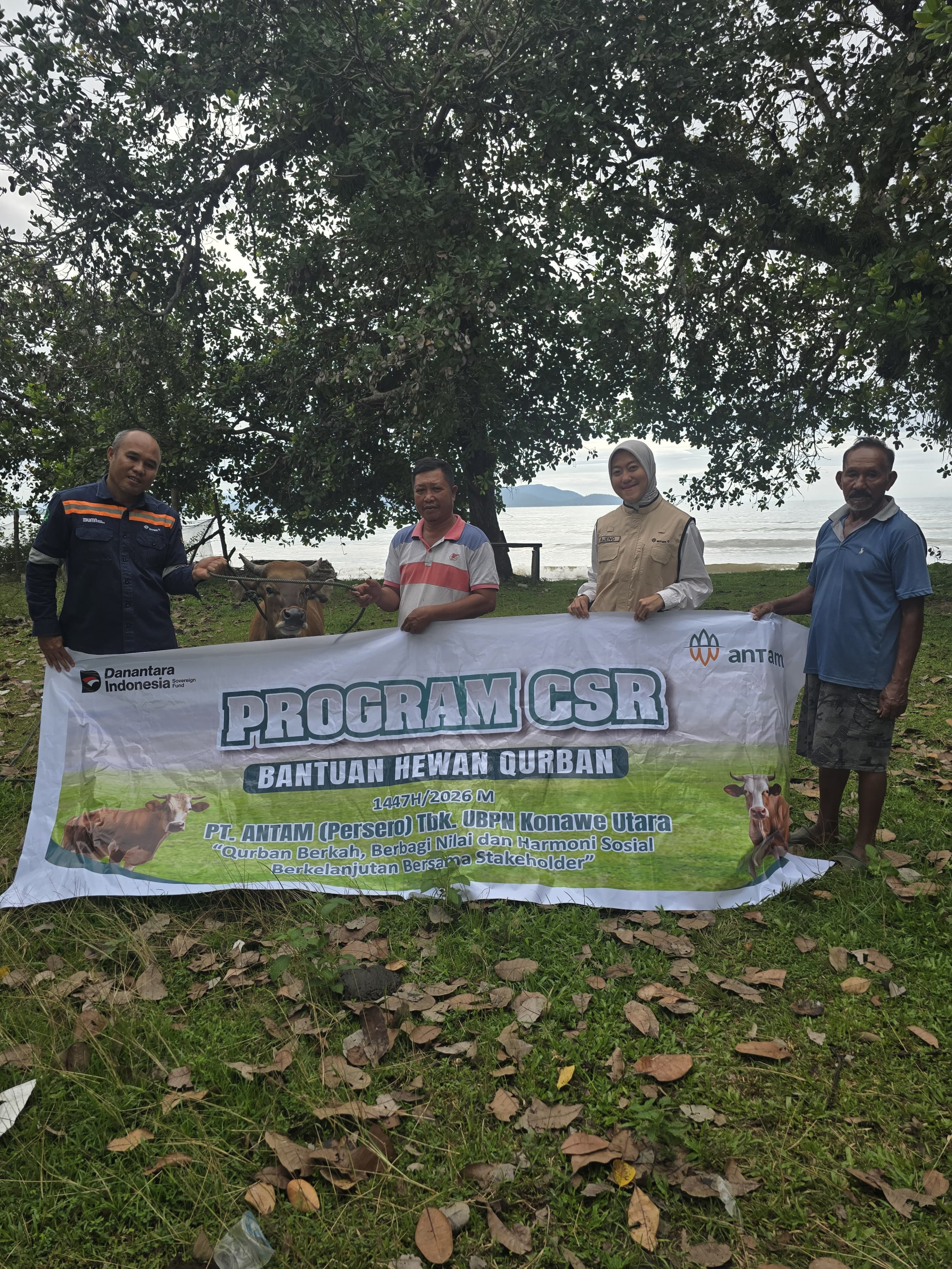 Tebar Berkah Idul Adha, PT ANTAM UBPN Konawe Utara Salurkan 26 Ekor Sapi Qurban untuk Masyarakat