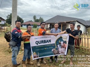 Tokoh Pemuda Kecamatan Molawe Apresiasi PT.SBP Salurkan Sapi Qurban untuk Masyarakat Lingkar Tambang