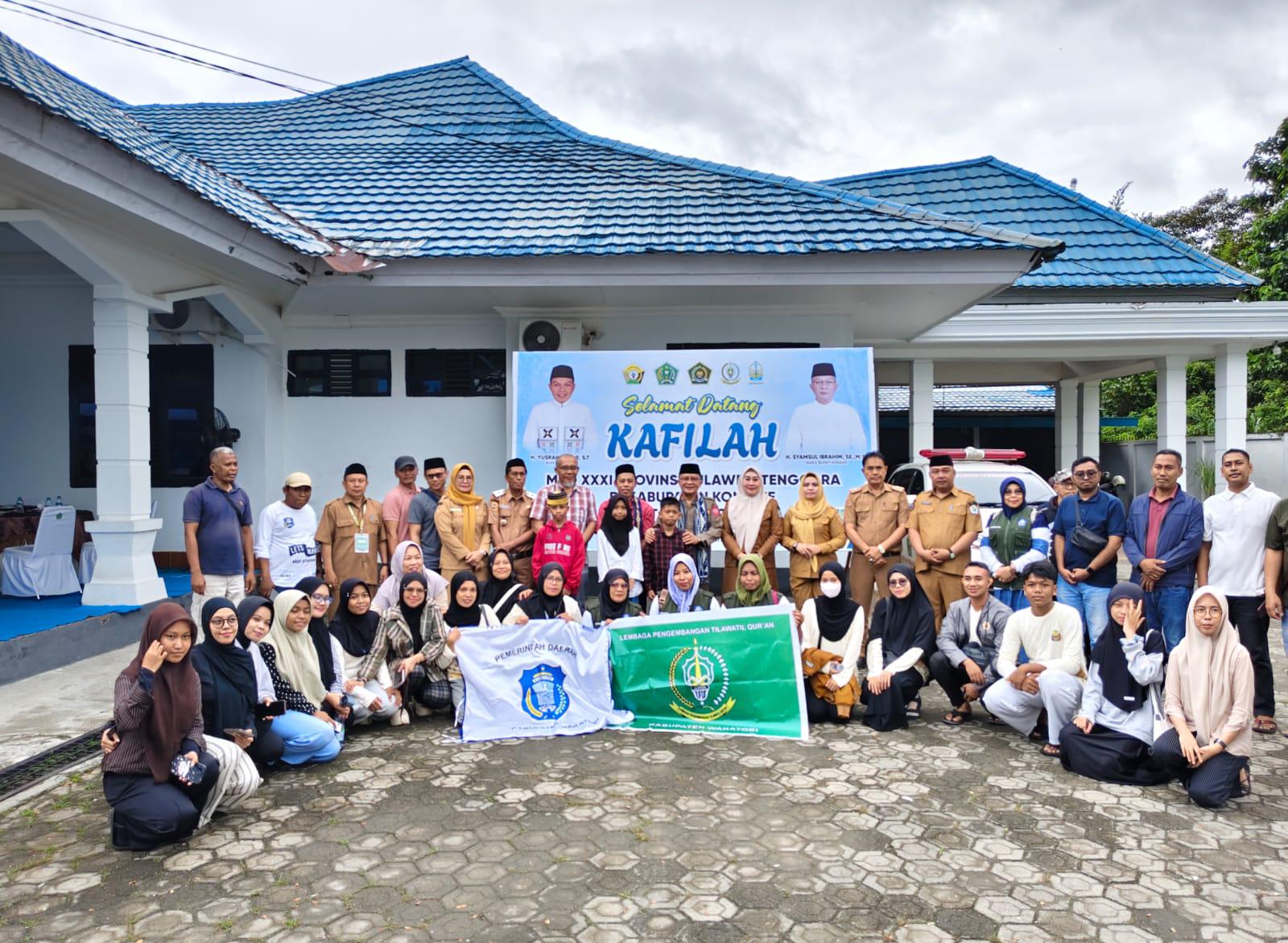 Wakil Bupati Konawe Terima Kontingen Gelombang Kedua Kafilah MTQ 2026