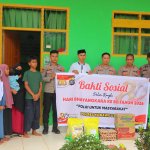 Sambut Hari Bhayangkara ke-80, Polres Konawe Utara Gelar Baksos, Ratusan Paket Sembako Disalurkan Untuk Warga Kurang Mampu