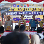 Bupati Ikbar Lepas Kontingen Jambore Nasional XII 2026, 37 Pramuka Konawe Utara Siap Harumkan Nama Daerah