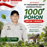 HUT RI ke-81, PT Tadisangka Group Hadirkan Promo “1000 Pohon untuk 1 Rumah”