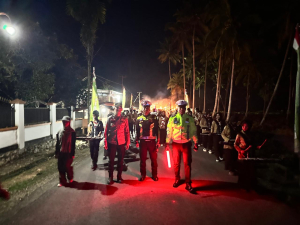 Taptu dan Pawai Obor HUT ke-81 RI, Polres Konut Turunkan 40 Personel Pengamanan