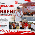 Sekda  kabupaten Konawe Dr.Ferdinand,S.P.,M.H. Membuka Porseni  di kecamatan Wonggeduku Barat Sekaligus Hari Jadi Wonggeduku Barat