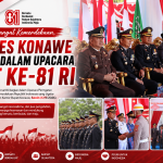 Semangat Kemerdekaan, Polres Konawe Tampil dalam Upacara HUT ke-81 RI