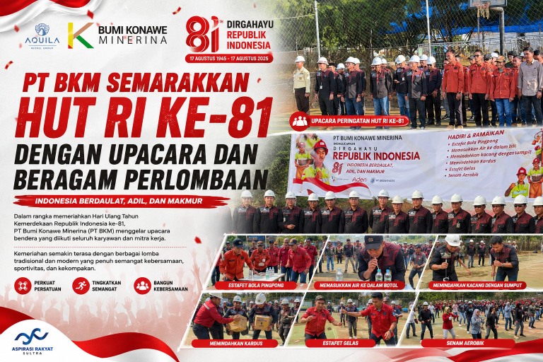 PT BKM Semarakkan HUT RI ke-81 dengan Upacara dan Beragam Perlombaan