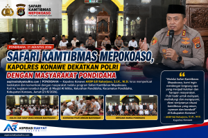 Safari Kamtibmas Mepokoaso, Kapolres Konawe Dekatkan Polri dengan Masyarakat Pondidaha