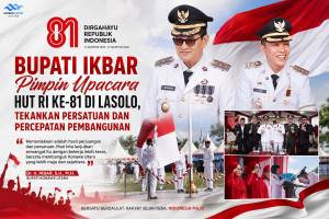 Bupati Ikbar Pimpin Upacara HUT RI ke-81, Tekankan Persatuan dan Percepatan Pembangunan